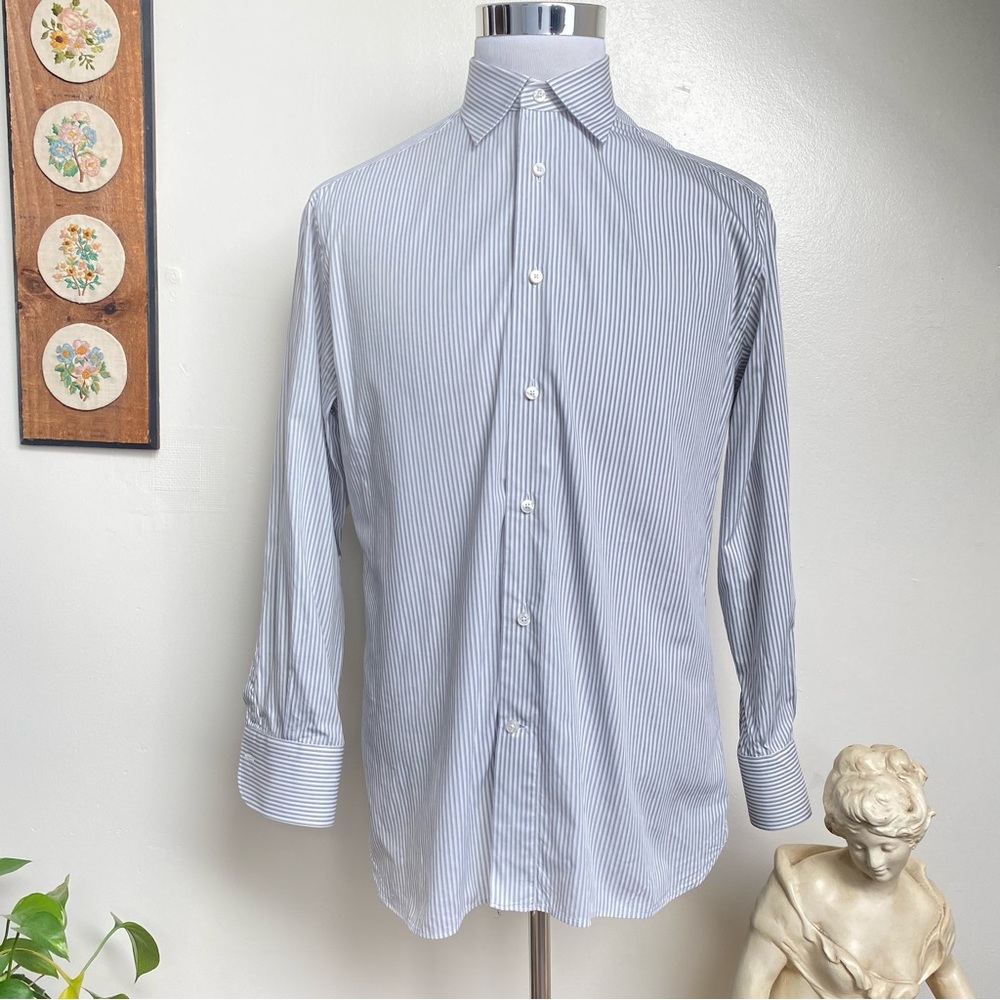Ermenegildo Zegna Pinstripe Button Down Shirt
